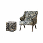 Light Luxury Tiger Upholstered Lounge Chair Series With Wraparound Silhouette