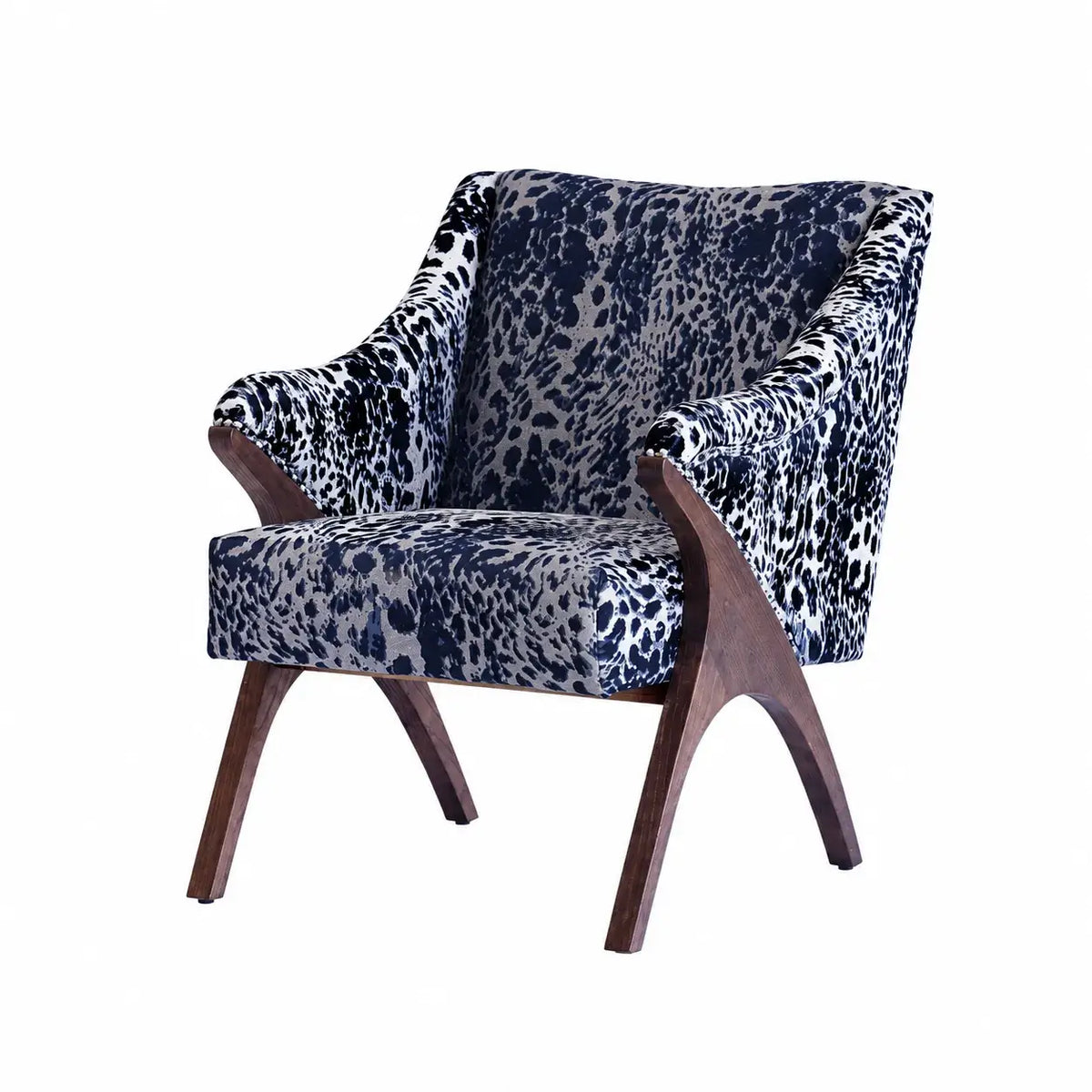 Light Luxury Tiger Upholstered Lounge Chair Series With Wraparound Silhouette