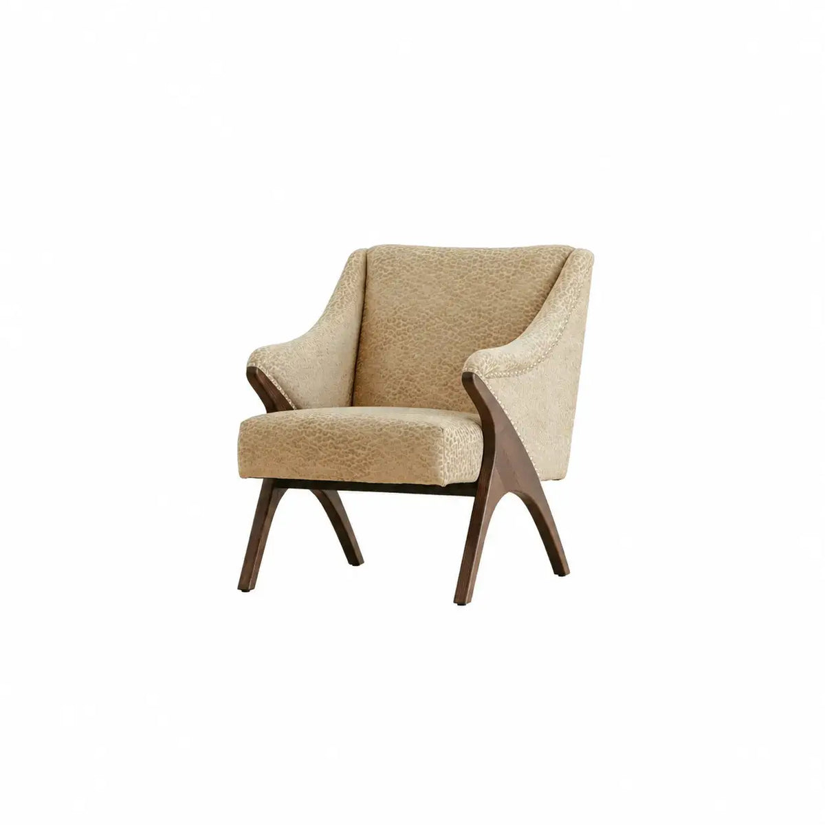 Light Luxury Tiger Upholstered Lounge Chair Series With Wraparound Silhouette