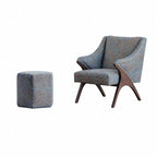 Light Luxury Tiger Upholstered Lounge Chair Series With Wraparound Silhouette
