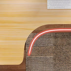 Light Walnut L-Shaped Corner Writing Desk with Hutch and Storage