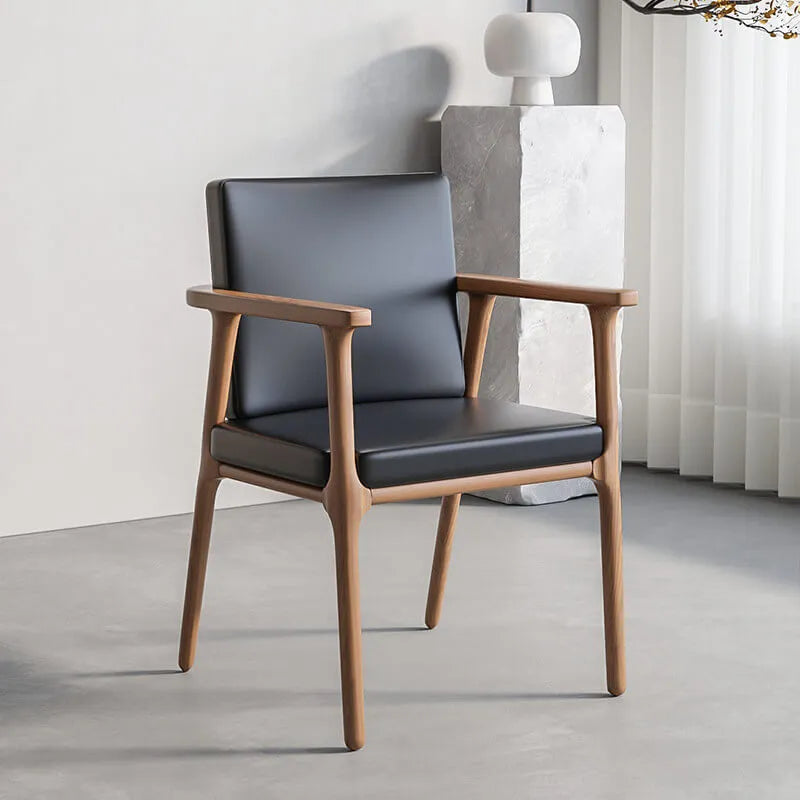 Light Walnut Modular Dining and Office Chair Series with Cane and Wood