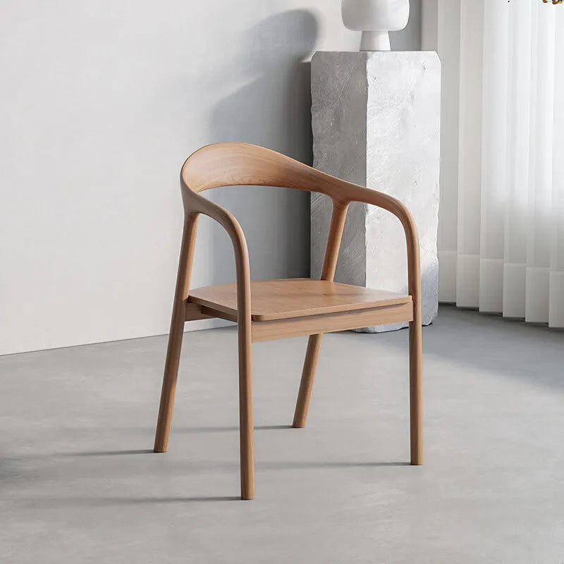 Light Walnut Modular Dining and Office Chair Series with Cane and Wood