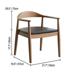 Light Walnut Modular Dining and Office Chair Series with Cane and Wood Dimensions