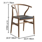 Light Walnut Modular Dining and Office Chair Series with Cane and Wood Dimensions