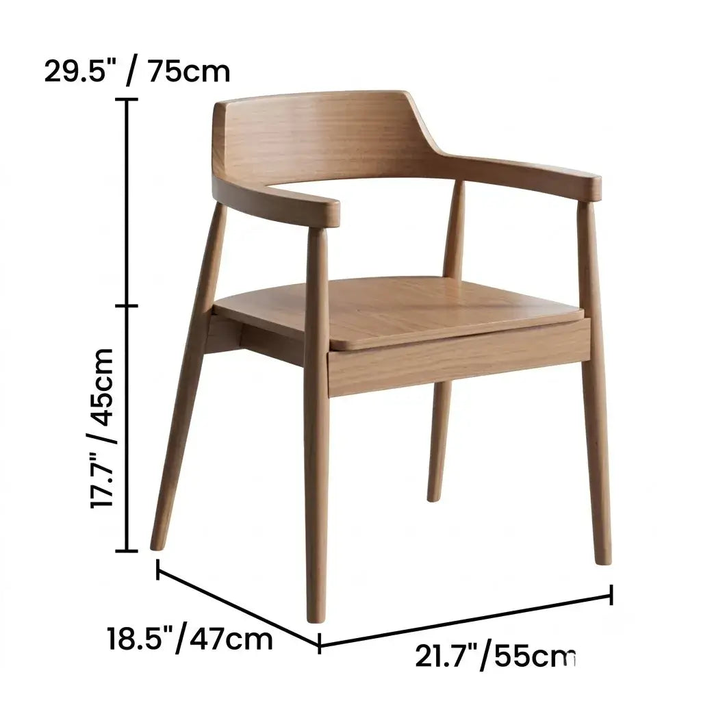 Light Walnut Modular Dining and Office Chair Series with Cane and Wood Dimensions