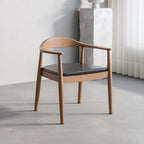 Light Walnut Modular Dining and Office Chair Series with Cane and Wood Main Product Image