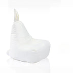 Linen Bean Bag Chair with Removable Cover and Bunny Ear Design
