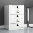 Lockable Fireproof Metal File Cabinet With Versatile Vertical Storage