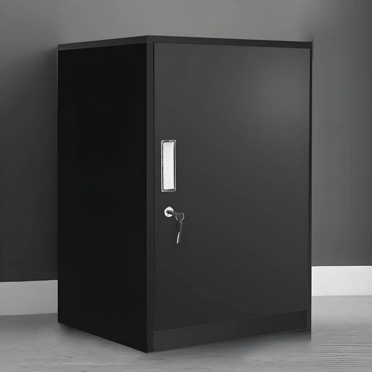 Lockable Fireproof Metal File Cabinet With Versatile Vertical Storage