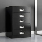 Lockable Fireproof Metal File Cabinet With Versatile Vertical Storage