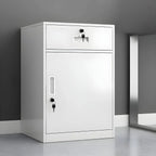 Lockable Fireproof Metal File Cabinet With Versatile Vertical Storage