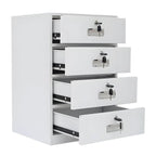 Lockable Fireproof Metal File Cabinet With Versatile Vertical Storage