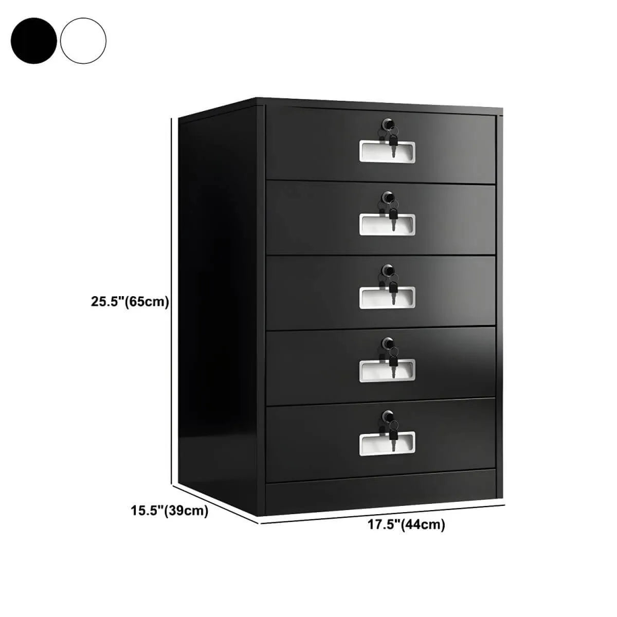 Lockable Fireproof Metal File Cabinet With Versatile Vertical Storage Dimensions