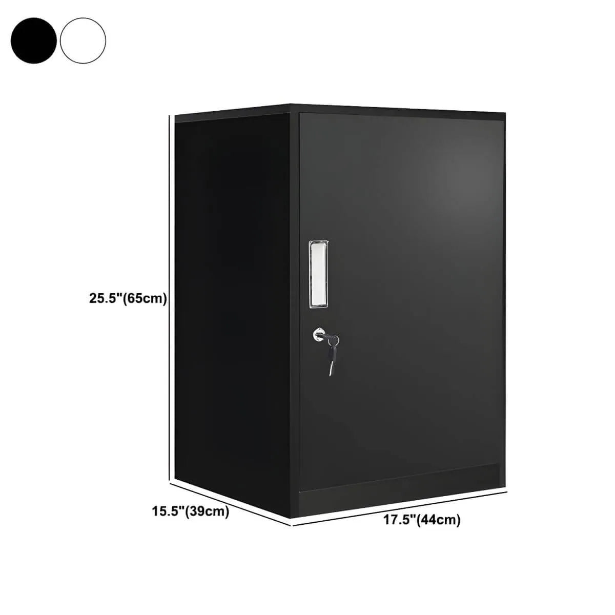 Lockable Fireproof Metal File Cabinet With Versatile Vertical Storage Dimensions