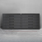Locking Steel Lateral File Cabinet With 5 Drawers and Label Slots