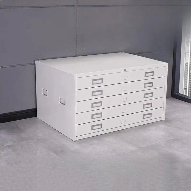 Locking Steel Lateral File Cabinet With 5 Drawers and Label Slots Secondary image