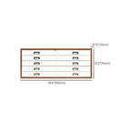 Locking Steel Lateral File Cabinet With 5 Drawers and Label Slots Dimensions