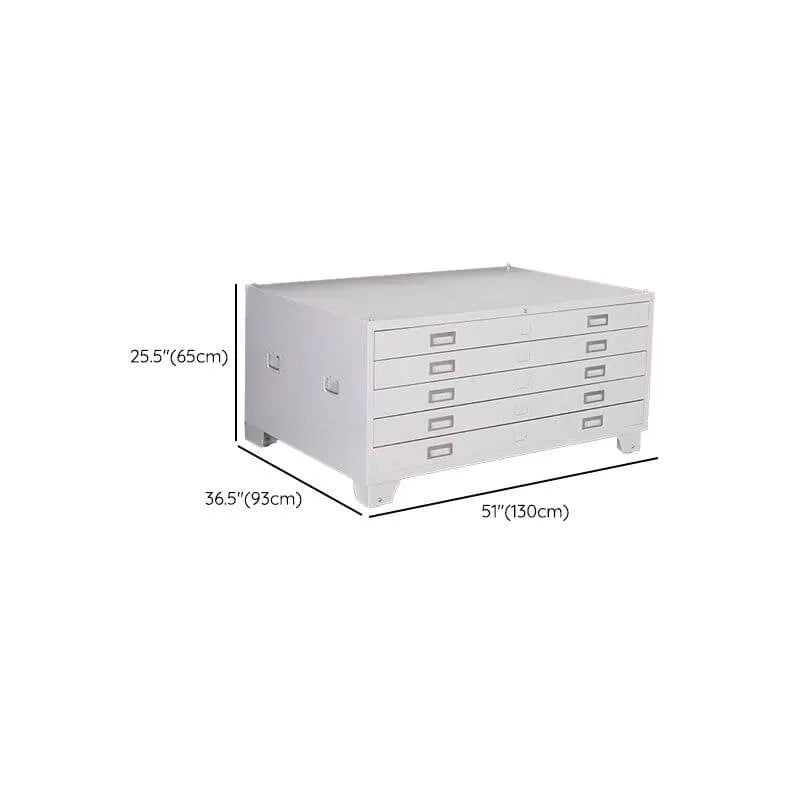 Locking Steel Lateral File Cabinet With 5 Drawers and Label Slots Dimensions