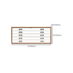 Locking Steel Lateral File Cabinet With 5 Drawers and Label Slots Dimensions