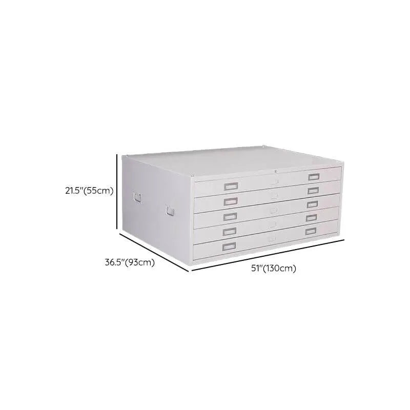 Locking Steel Lateral File Cabinet With 5 Drawers and Label Slots Dimensions