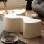 Low-Profile Abstract Coffee Table with Seamless Fiberglass Top