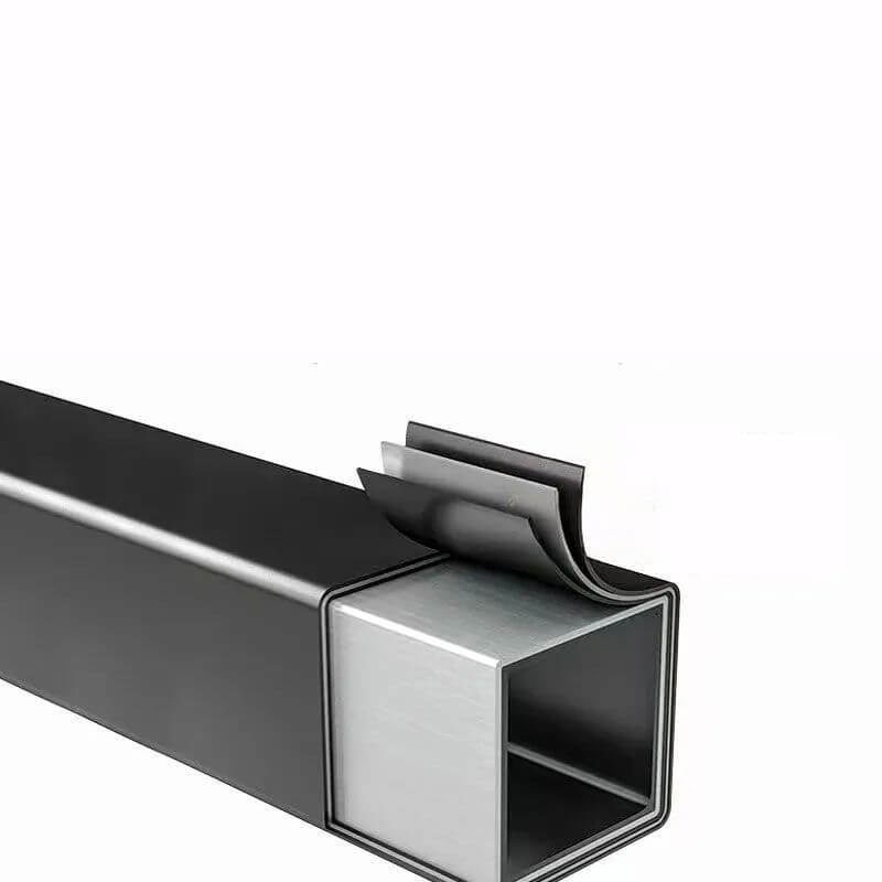 Low-Profile Modern Coffee Table with Sintered Stone Top and Metal Base