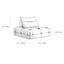 Low-Profile Textured Modular Sofa with Plush Curves for Lounge Living Dimensions