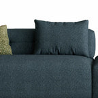 Low-Profile Textured Modular Sofa with Rounded Lines for Open Living
