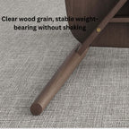 Solid wood dining chair in walnut oak finish with luxurious design and premium quality