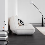 White boucle sofa bed combining comfort, style, and versatility for modern living spaces