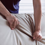 White microfiber leather sofa with minimalist design, measuring 87.8 inches long