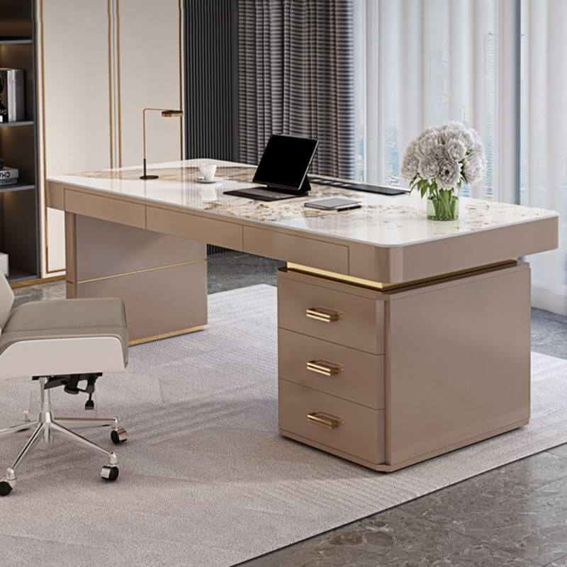 Luxury Office Desk With Drawers - Spacious & Elegant