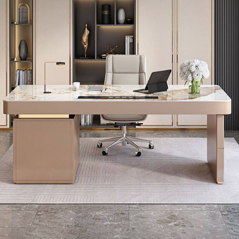 Luxury Office Desk With Drawers - Spacious & Elegant