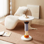 Macaron-Inspired Multifunctional Pet-Friendly Side Table with Modular Scratcher Main Product Image