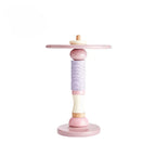 Macaron-Inspired Multifunctional Pet-Friendly Side Table with Modular Scratcher