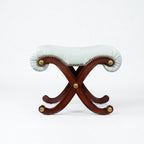Mahogany Vanity with Hidden Jewelry Mirror and Velvet-Lined Compartments