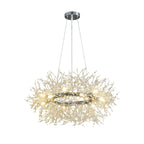 Mid-Century Modern 12-Light Crystal Sputnik Chandelier