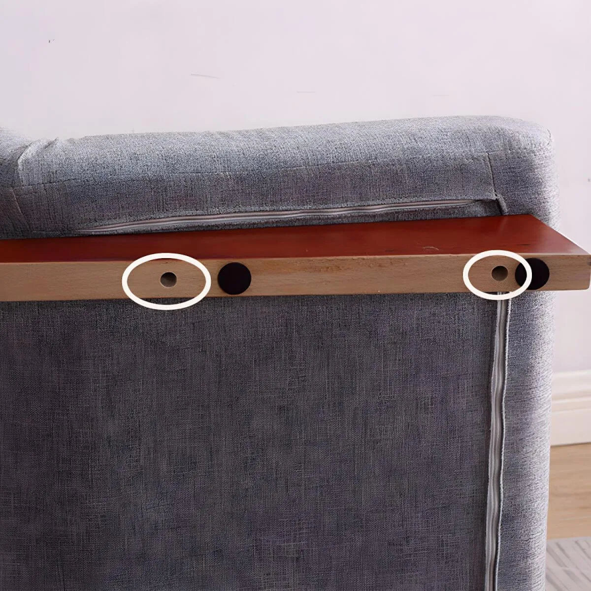 Mid-Century Modern Slipcovered Convertible Accent Chair