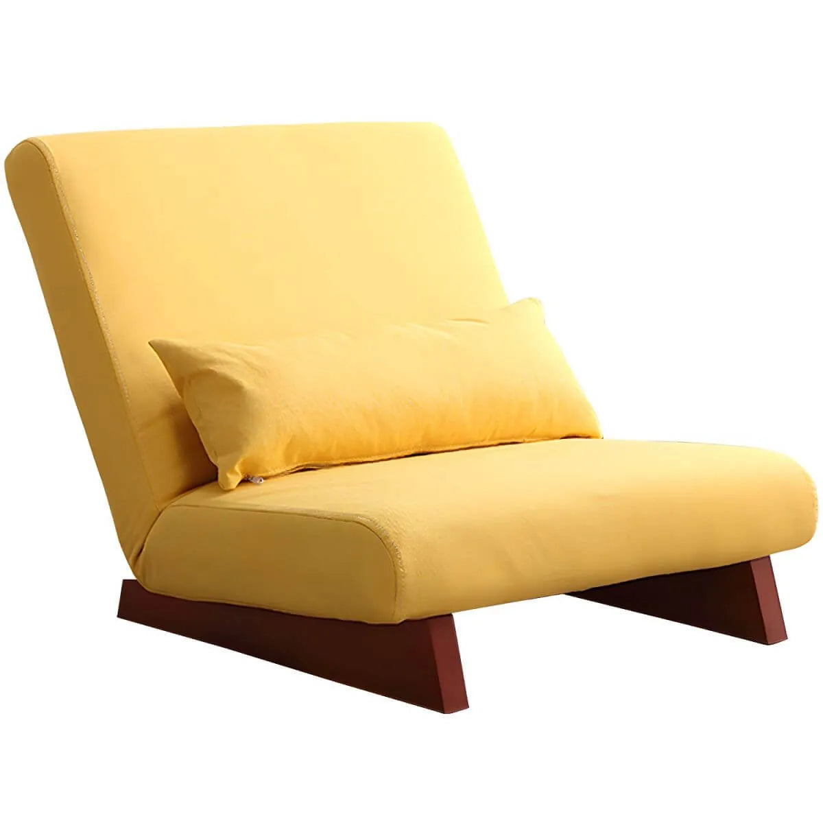 Mid-Century Modern Slipcovered Convertible Accent Chair