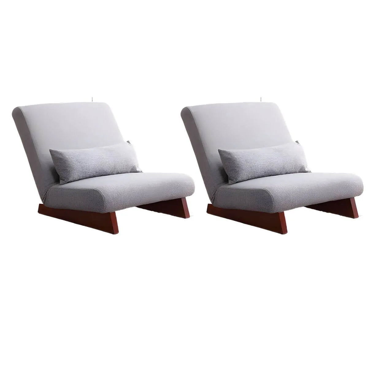 Mid-Century Modern Slipcovered Convertible Accent Chair