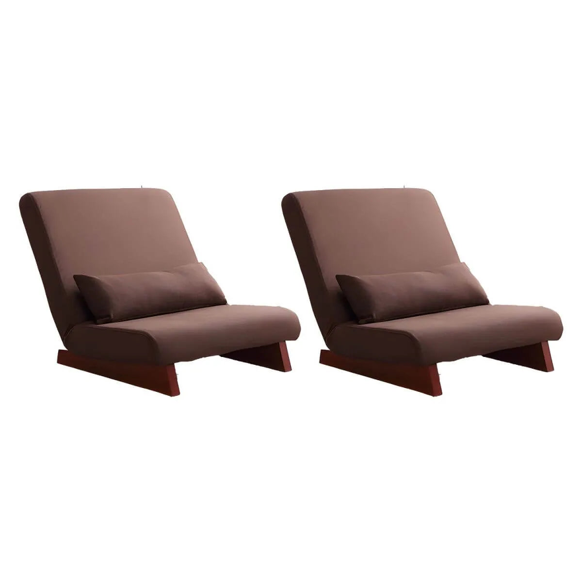 Mid-Century Modern Slipcovered Convertible Accent Chair