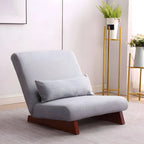 Mid-Century Modern Slipcovered Convertible Accent Chair