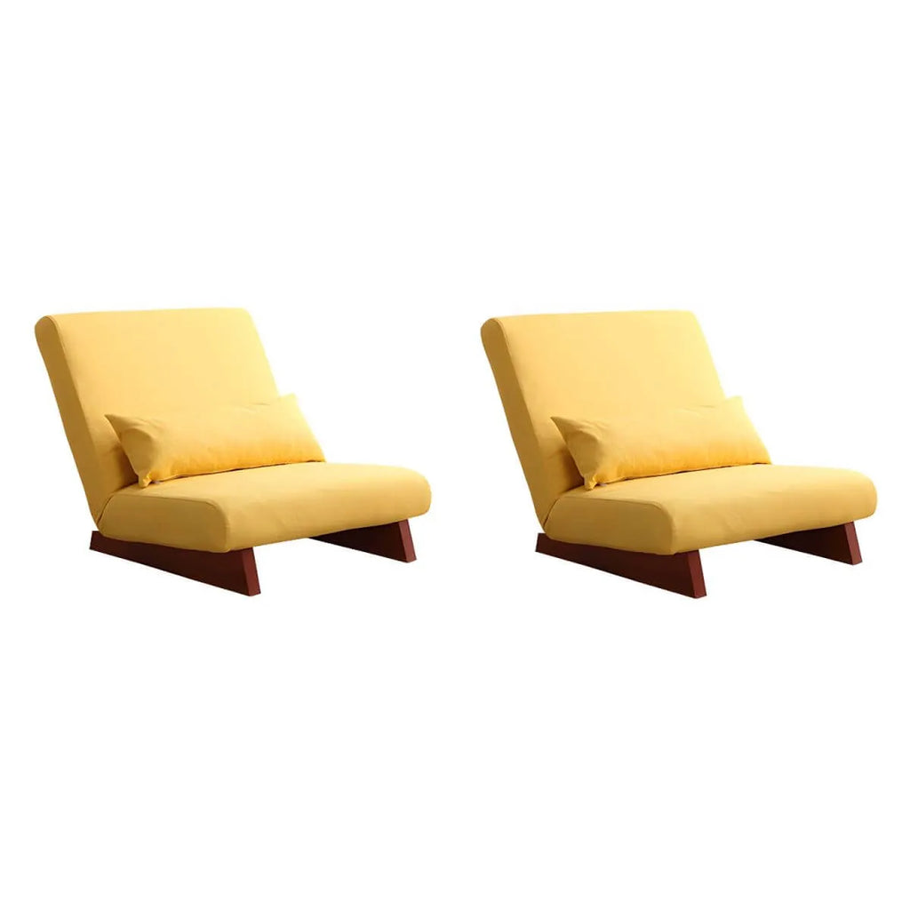 Mid-Century Modern Slipcovered Convertible Accent Chair