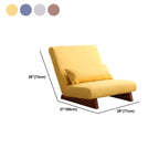 Mid-Century Modern Slipcovered Convertible Accent Chair Dimensions