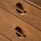 Mid-Century Modern Storage Cabinet with Sliding Doors