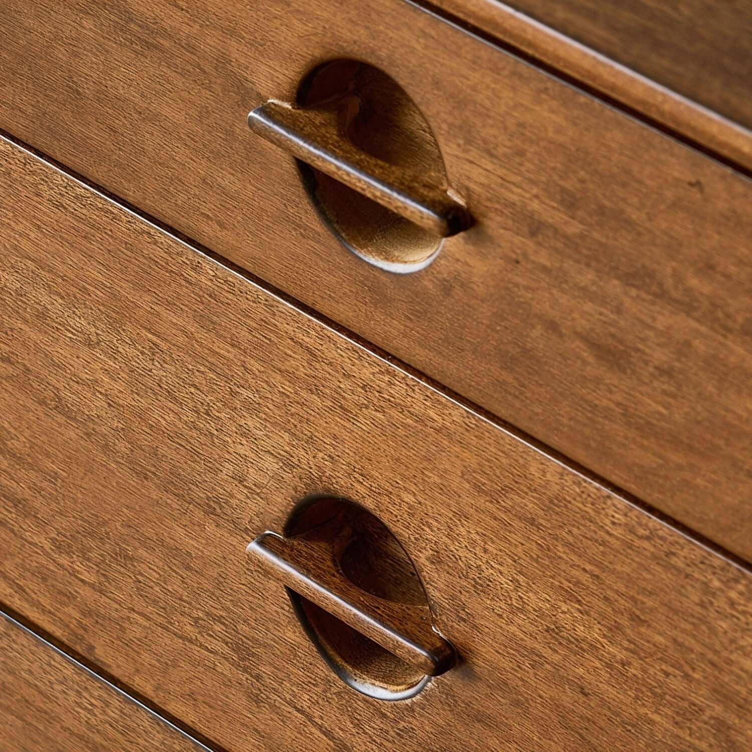 Mid-Century Modern Storage Cabinet with Sliding Doors