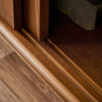 Mid-Century Modern Storage Cabinet with Sliding Doors