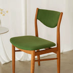 Mid-Century Vintage Dining Chair with Solid Ash Legs and Sculpted Upholstered Back