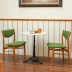 Mid-Century Vintage Dining Chair with Solid Ash Legs and Sculpted Upholstered Back